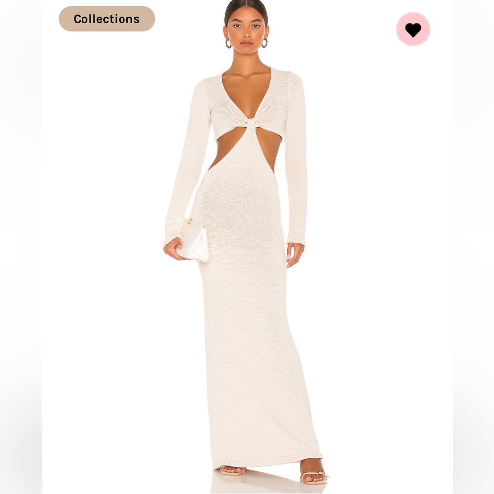 Cult Gaia Cream Maxi Dress